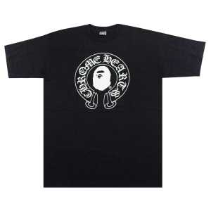BAPE x Chrome Hearts Tshirt Black