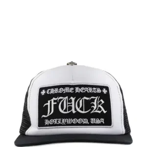 Chrome Hearts CH Hollywood Trucker Hat Black