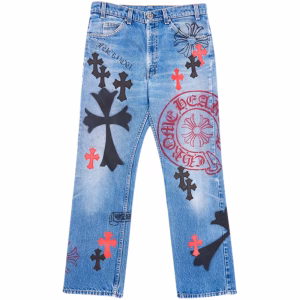 Chrome Hearts Vintage Cross Patch Jeans